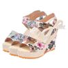 Women's Sandals Women's Summer New Muffin Camouflage Wedge Strap Lace Women's Sandals