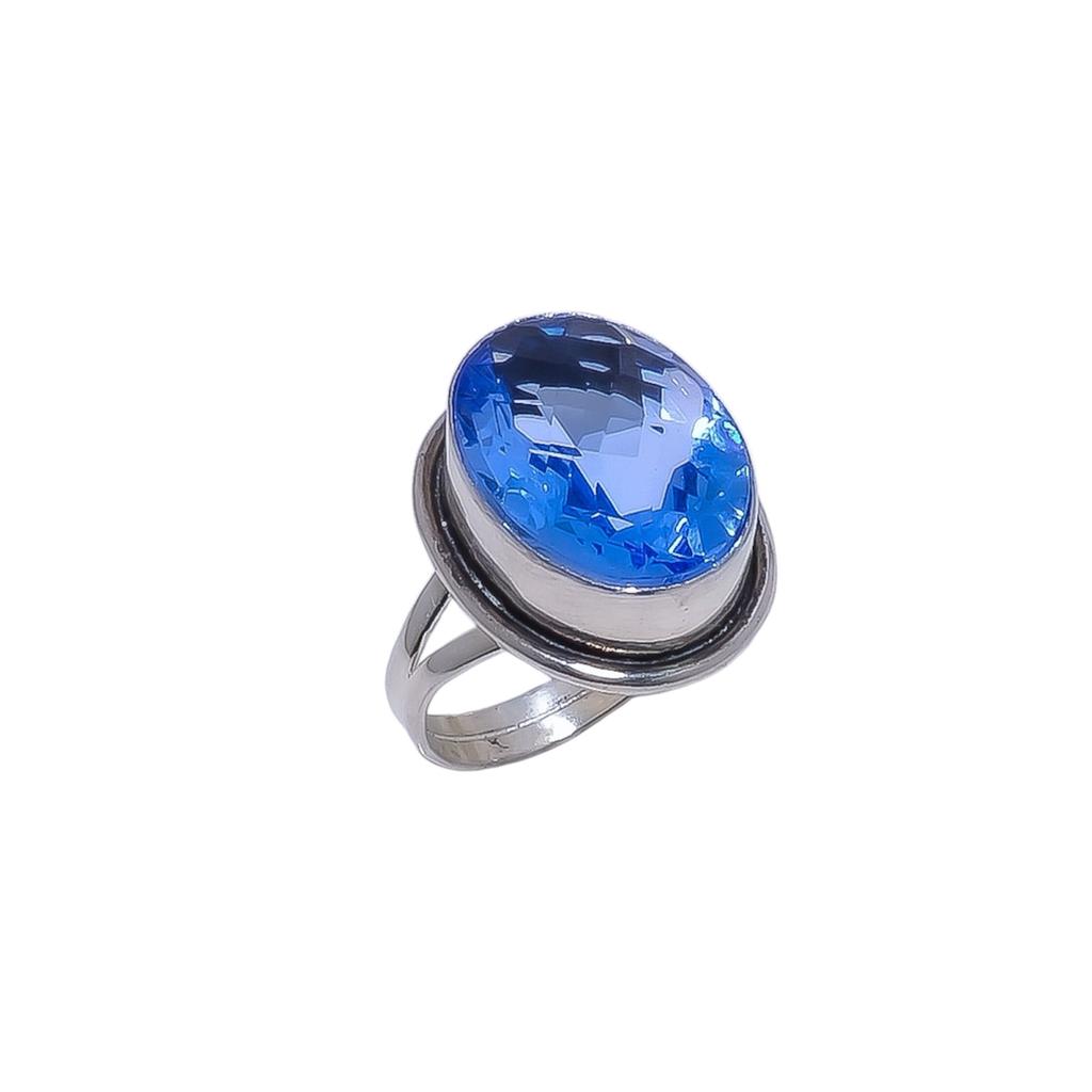 Tanzanite Gemstone 925 Sterling Silver Ring V8486, Vivid Blue Ring, Oval Ring, Valentin's Day Gift, Gift For Her, Birthday Gift, Handmade Jewelry, Sil