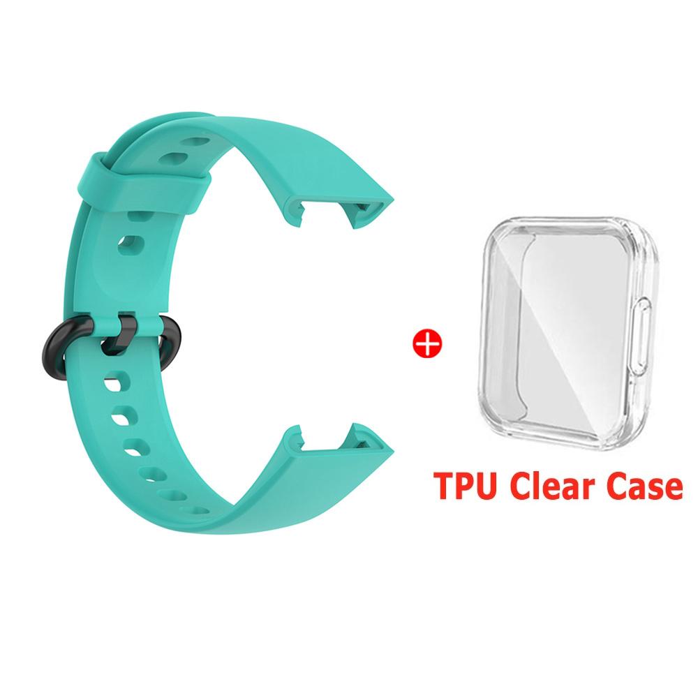 Silicone Strap For Xiaomi Mi Watch Lite 2 Watchbands Watch Strap For Redmi Watch 2 Lite Strap Bracelet With Protector Case