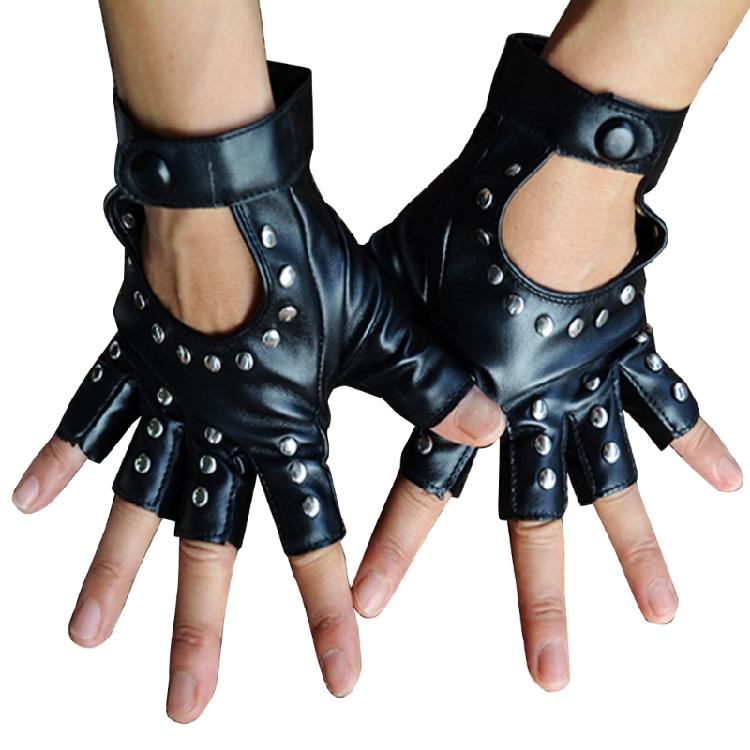 

Punk PU Gloves Pole Dancing Studded Gloves for Dancer for Women and Girls Gift 1 чорний