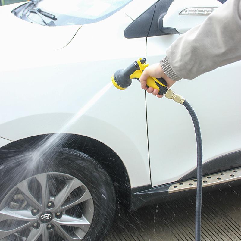 High-Pressure Explosion-Proof Retractable Garden Hose with Watering Nozzle