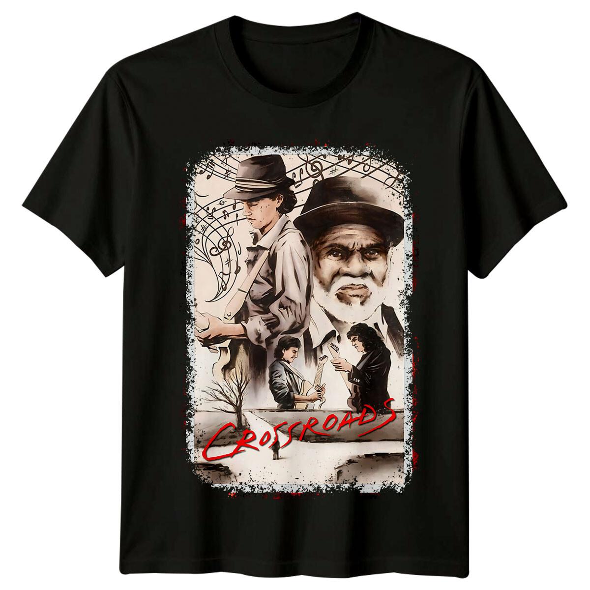 

Crossroads (1986) Movie Poster Inspired T-Shirt Retro 80s Tee Unisex 5XL різнокольоровий