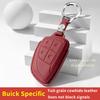Key Fob Cover with Keychain Leather Full Protection Key Shell Case for Buick Envision Plus Car Keys