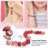 12/25/50pcs Assorted Resin European Beads Large Hole Lampwork Spacer Beads Rhinestone Craft Beads for DIY Charms Bracelet Jewelry Making