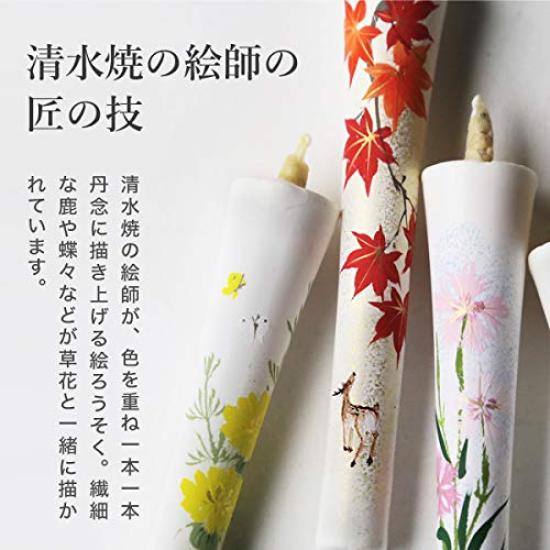Daiyo Illustrated Candles, Floral Set A for the Twelve Months