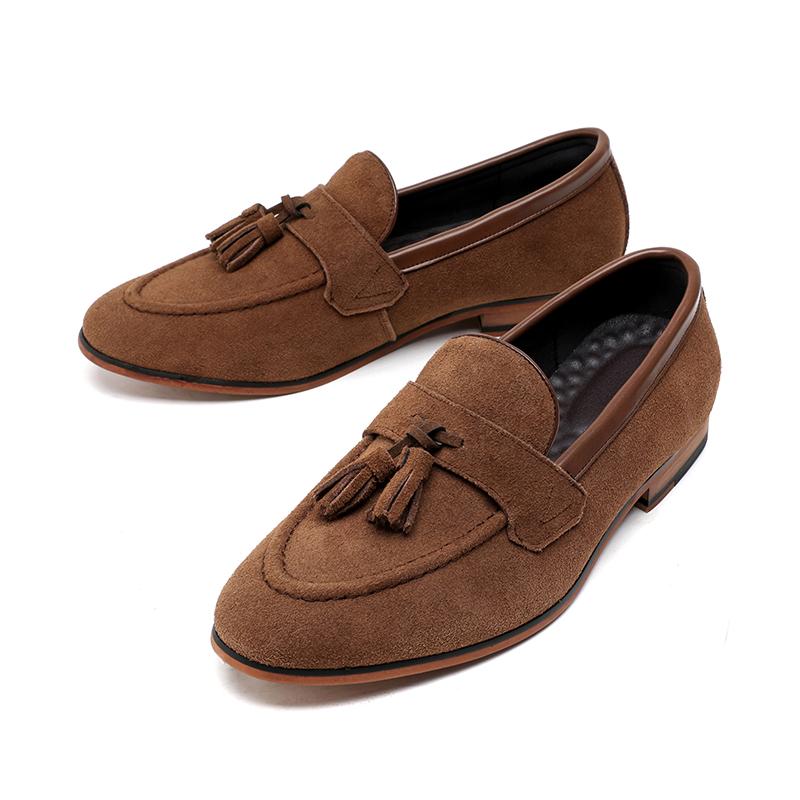 

Модные мужские мокасины в деловом стиле, классические и модные, для джентльменов, для официальных вечеринок, для взрослых, для офиса, больших размеров, из матовой кожи 44 коричневый