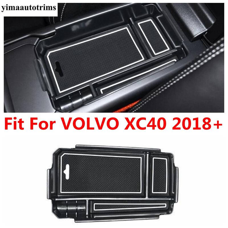 Car Central Control Armrest Storage Box Container Organizer Phone Holder Tray Interior Accessories For VOLVO XC40 2018 - 2025