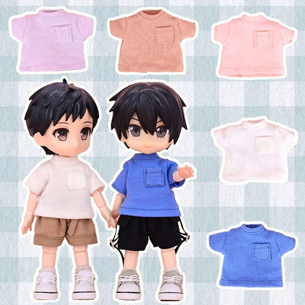 

Аксессуары Одежда Костюмы Модная кукла Футболка Кукольные топы DIY Кукольная одежда Кукла Хлопковая блузка