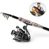 Fishing Rod Combo Carbon Telescopic Fishing Rod and Reel Freshwater Saltwater Fishing Tackle Kits