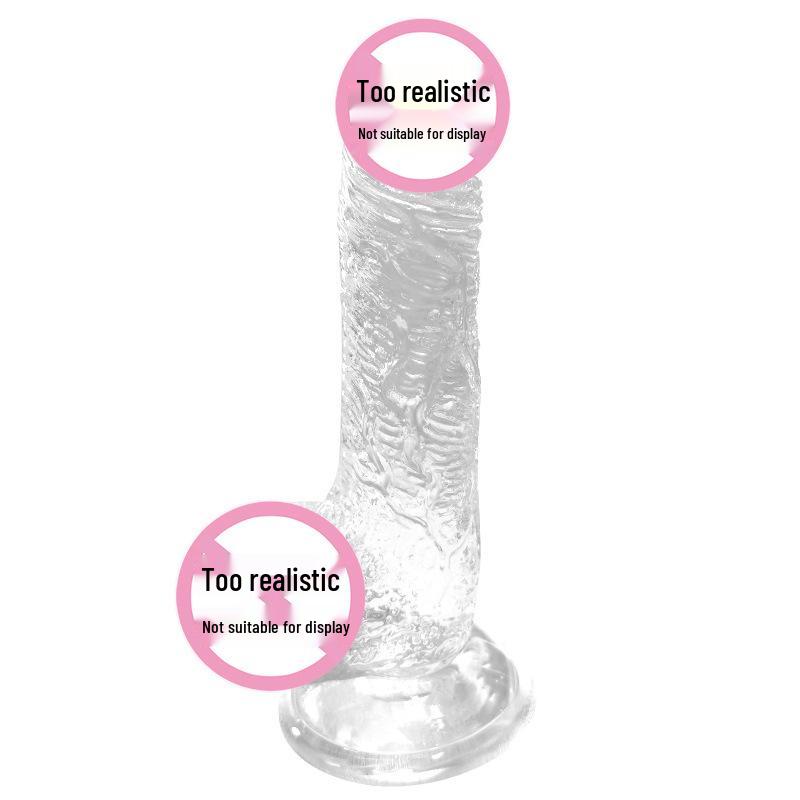 Long Love Transparent Realistic Dildo & Anal Plug for Women
