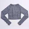 New European & American Women's Quick-Dry Yoga Set: Long Sleeve Top, Sport Vest, Tight Pants.