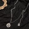 Soil Cool Little Cat Necklace Titanium Steel Chain Ins Cold Wind Bouncy Niche Clavicle Chain Sweater Chain