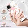 For Samsung Galaxy A22 5G (EU Version) Case Splicing IMD Marble Pattern Electroplated TPU Back Cover