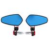 2PCS Motorcycle Mirrors Aluminum Alloy 180 Degree Adjustable Clear Visibility Rearview Handlebar Mirrors
