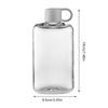 Flat Water Bottle 500ml Portable Flat Leakproof Cup Rectangular Water Bottle For Freezer Juice Beverage Coffee Drink Camping