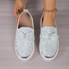 2026 Scarpe Firmate Donna Piatte Sneakers Laccate con Paillettes Casual Donna Rete Allacciatura Paillettes Fini Diamante Scarpe Vulcanizzate con Plateau