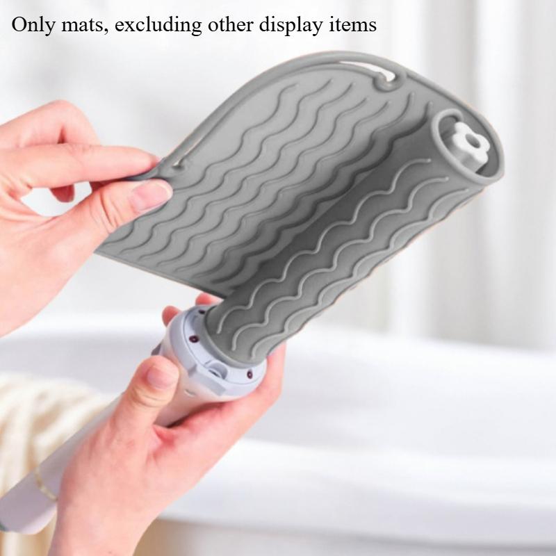 Silicone Heat Resistant Mat Portable Travel Hot Tools Pad Cover for Curling Iron, Flat Iron Hair Straightener, Anti Scald Pad