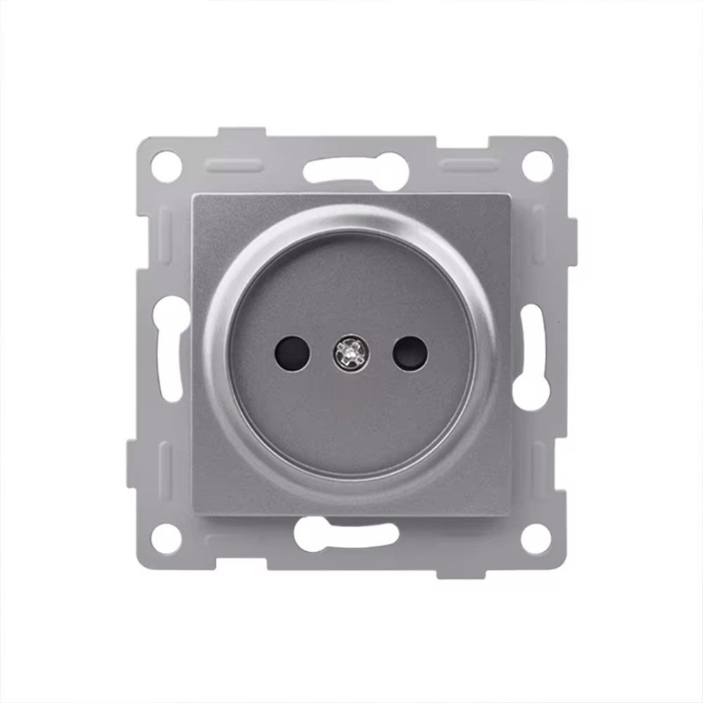 1Pcs PC Panel Modular Sockets And Switches Wall Power Socket Switch  for EU Standard Wall Mount DIY