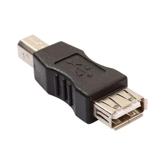 Mini Black USB Female To USB Type A Type B Male Converter Connector
