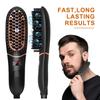 Portable Electric Ironic Men Hair Straightener Comb Brush Lady Merry Dryer Hair Blower Hair Straightener Salon Styler With LED