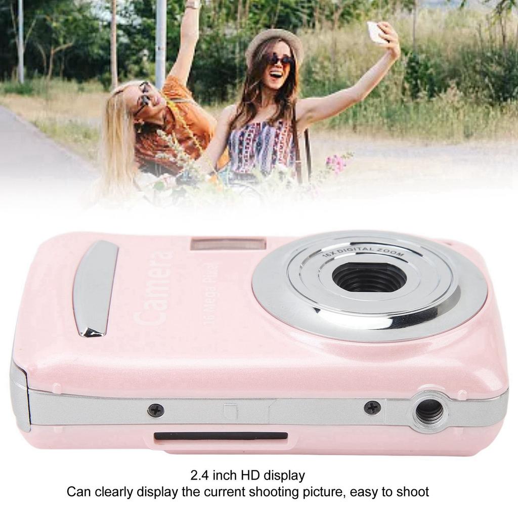 Portable Camera 2.4 In Portable Camera 16X Digital Zoom 1080P 16MP Auto Focus Digital Camera for Photography Video Travel Camera