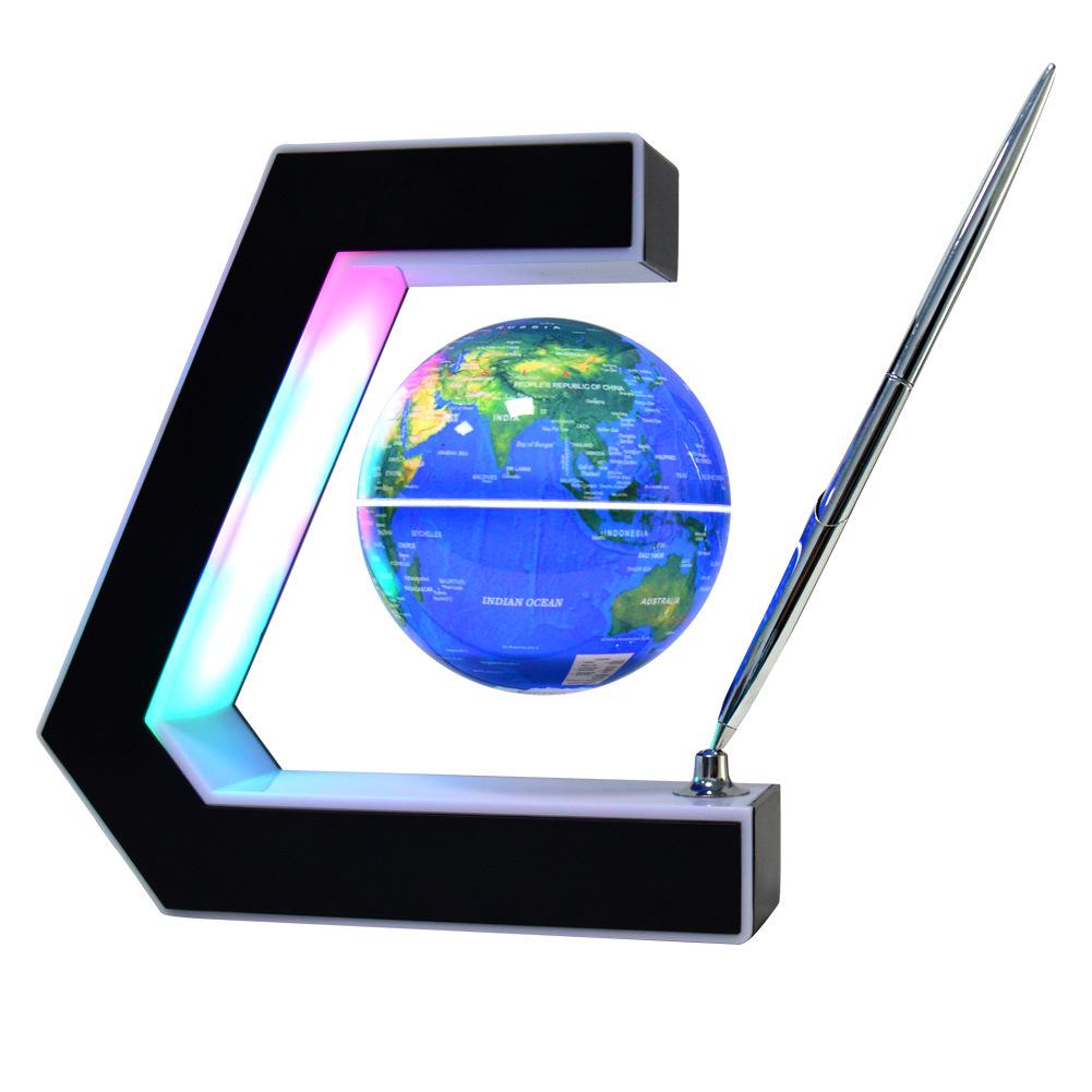 Luminous 3-Inch Magnetic Levitation Globe Ornament - Creative Tech Gift for Home or Office