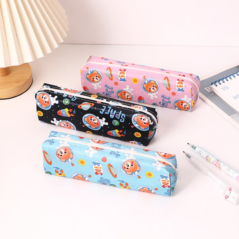 Large Capacity Cute Cartoon Animal Pencil Case with Zipper