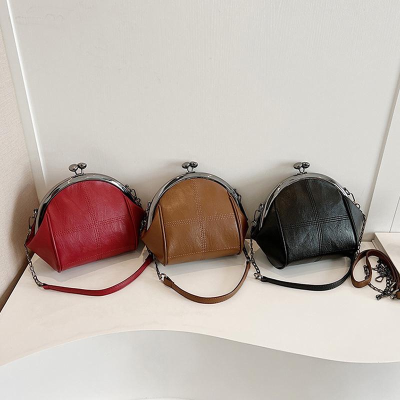 Trendy Designer Shell Clip Shoulder Crossbody Bags for Women Handbags and Purses New PU Leather Totes Fashion Messenger Bag KTY