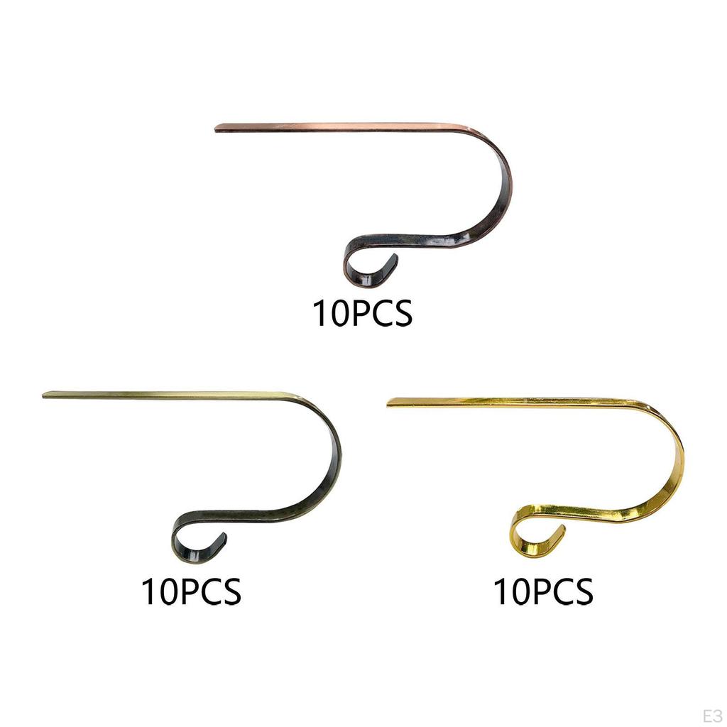 10 Stück Weihnachtsstrumpfhalter Haken Leichtgewicht Rutschfest Kreative Aufhänger