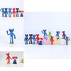 Niet-giftige Poppy Playtime Figuren Huggy Wuggy Model Display Speelgoed Topper Kinder Cadeau 6/8 stuks Set
