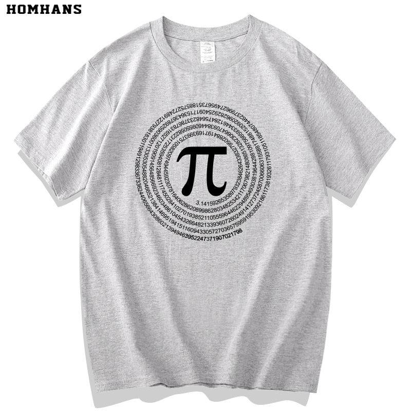 Pi Mathematical Area Formula Science Tshirt Unisexs And Unisexs Clothing Summer New Fashionable Loose Pure Cotton Printed Tshirt