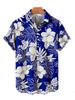 Camicie Hawaiane Floreali Estive da Uomo Camicie Casual a Maniche Corte per le Vacanze Camicie con Colletto e Bottoni Moda Steetwear per Uomo