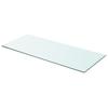 VidaXL Panneaux d'étagère 2 pcs Verre Transparent 70 x 30 cm