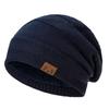 Unisex Winter Hats Outdoor Add Fur Lined Knitted Hats Fashion Warm Sports Beanie Cap