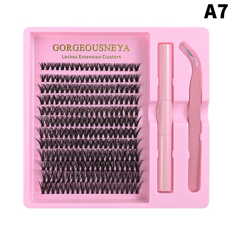 Lightweight Cluster Lash Kit 30D 40D 50D 60D Natural Eyelash Extensions Segmented Volumizing Lashes for Daily Wear Home Use
