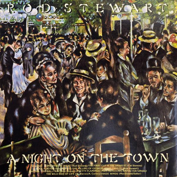 

LP Record ROD STEWART A Night On The Town KBS3116 Warner Bros. Re Canada Rock Used
