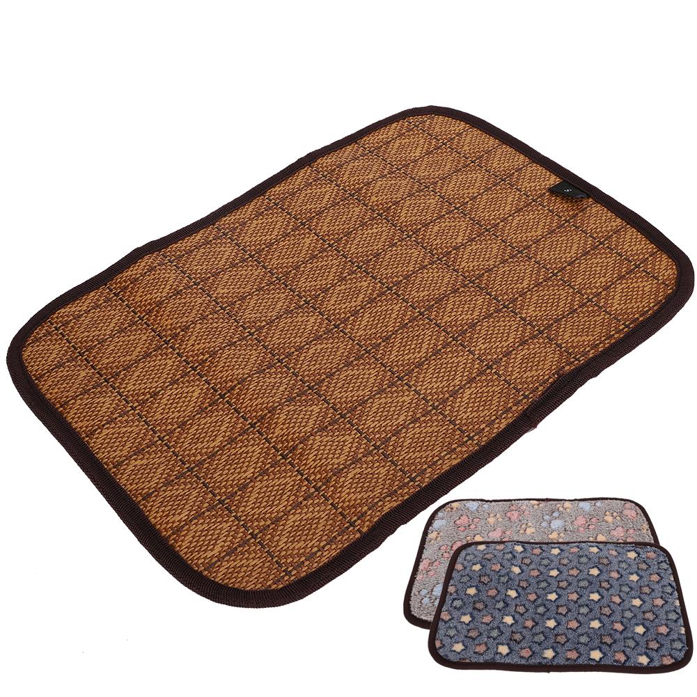 Summer Dog Mat DoubleSided Pet Cooling Cushion Soft Breathable Cat Sleeping Bed