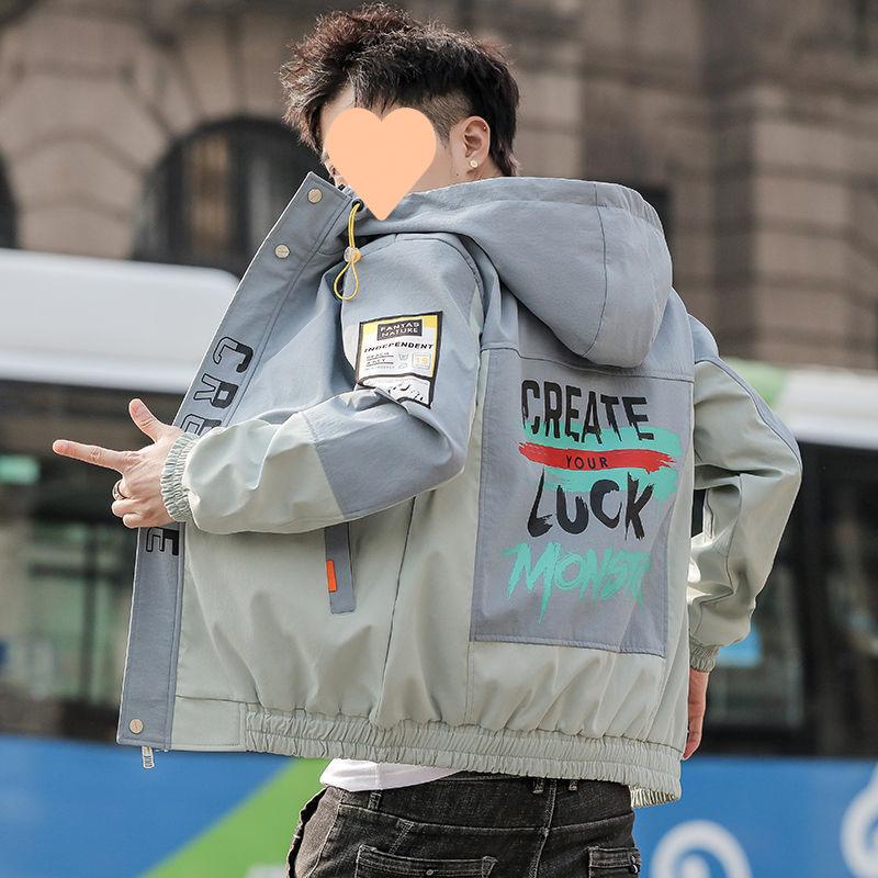 

Весняні та осінні куртки для чоловіків і підлітків. Модний тренд у корейському стилі. Повсякденний робочий одяг 4XL