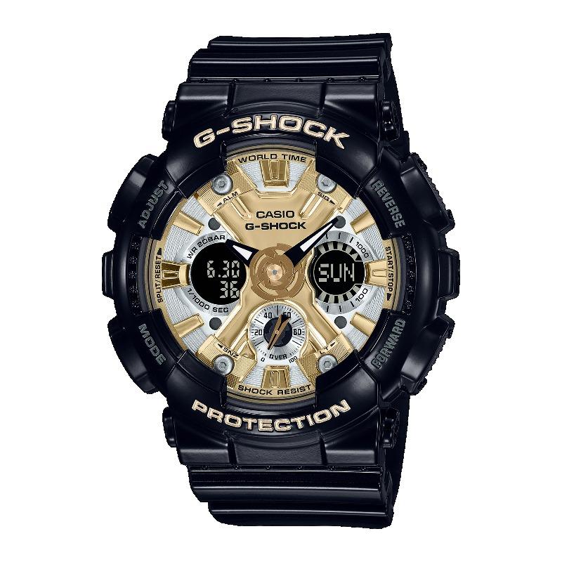 Casio Men s Resin 200M Water Resistant Digital Shock Resistant Quartz Watch GMA-S120GB-1A чёрный