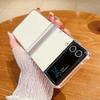 Clear Phone Case For Samsung Galaxy Z Flip 6 5 4 3 5G Shockproof Folding Transparent Hard Cover For Samsung Z Flip5 Flip4 Flip3