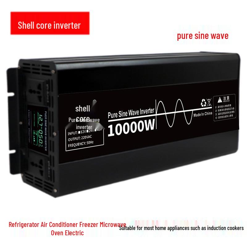 Pure Sine Wave Inverter 1600W-10000W, 12V/24V/48V to 220V Converter