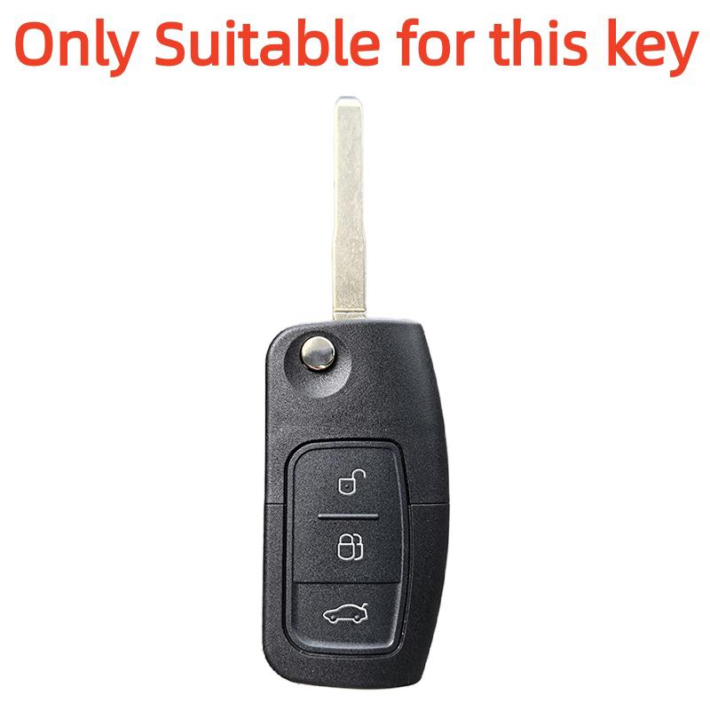 Silicone Car Key Cases Cover Fob For Ford Fiesta Focus 2 C-Max Ecosport S-Max Fusion Mondeo Remote Case Keychain Accessories
