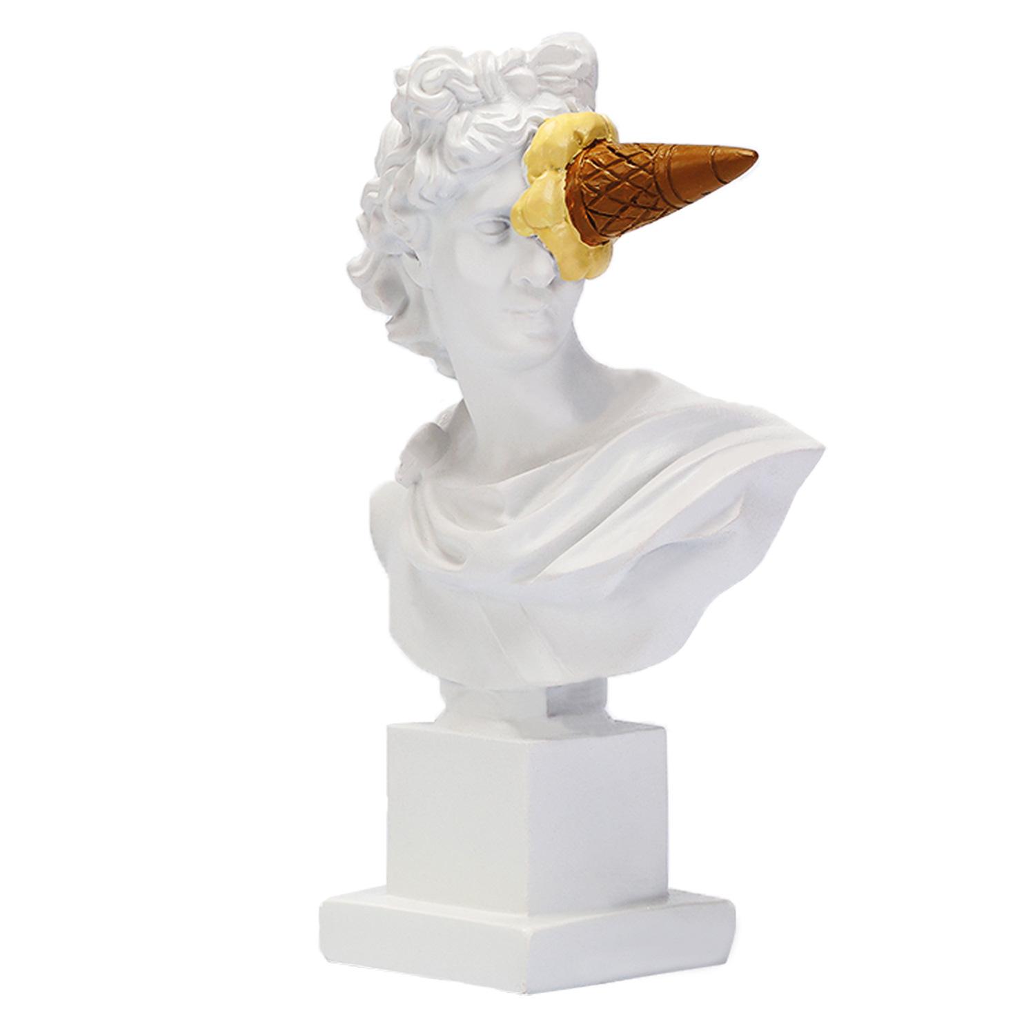 

Creative Apollo Sculpture Nordic Figure Ornament Portrait Resin Home Study Desktop Decoration