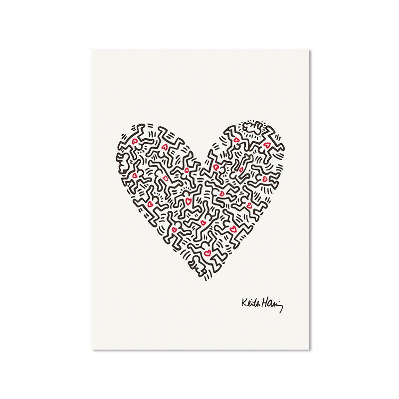 Keith Art Exhibition Poster Vintage Pop Canvas Painting Gallery Wall Art Pictures Pisa Abstract Print Home Decor For Living Room