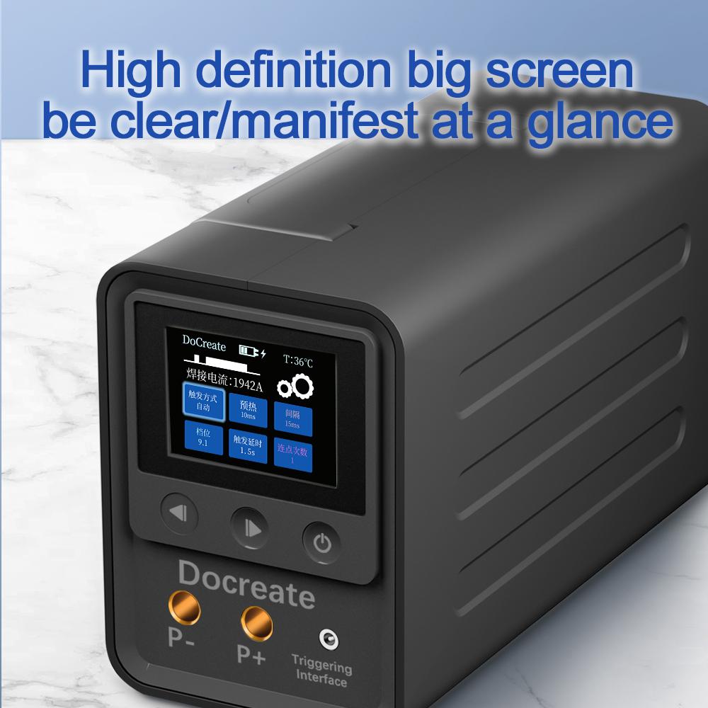 Manual/Automatic Spot Welding 2.4-inch Color Screen Super Farad Capacitor Spot Welding Machine With 999 Level of Fine Adjustment