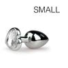 Silver Heart Jewel Plug - SMALL 6.3 X 2.6 Cm - EasyToys Anal Collection - Anal Plug