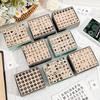 11 Beech Wood Seal Number Letter Geometric Shape Small Expression Base Wooden Hand Account Stamp Sellos Wax Seal Stamp