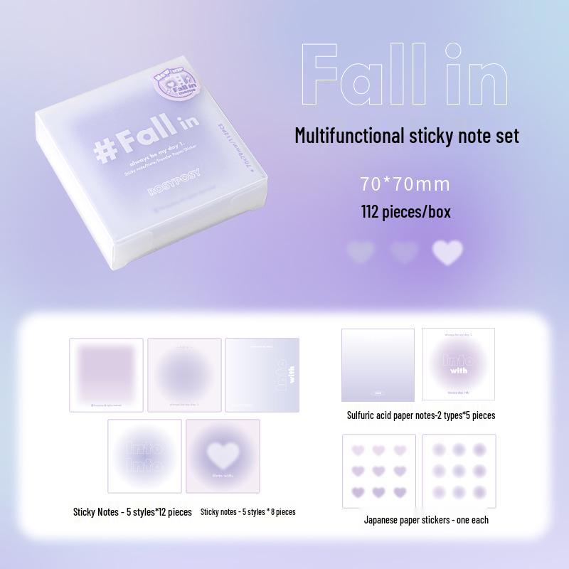 RosyPosy Multifunctional Memo Set & Student Planner Stickers