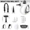Steam Cleaner Plus Handheld, 2025 Upgrade High Pressure Steamer for Home Cleaning, Car Interior, Kitchen, Furniture,Carpet,  (1Set+1 Fiber Cloth)