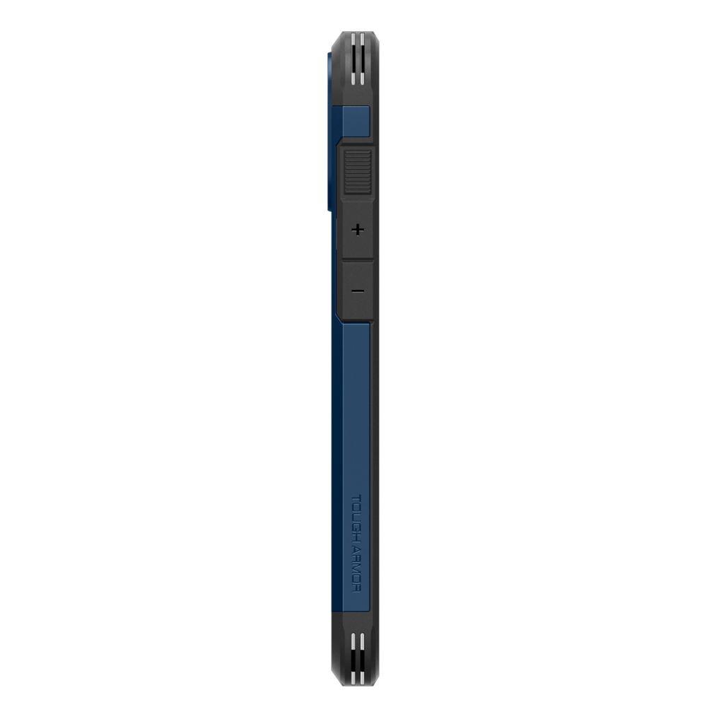 Spigen Tough Armor MagSafe Case with Stand for iPhone 16 - Blue